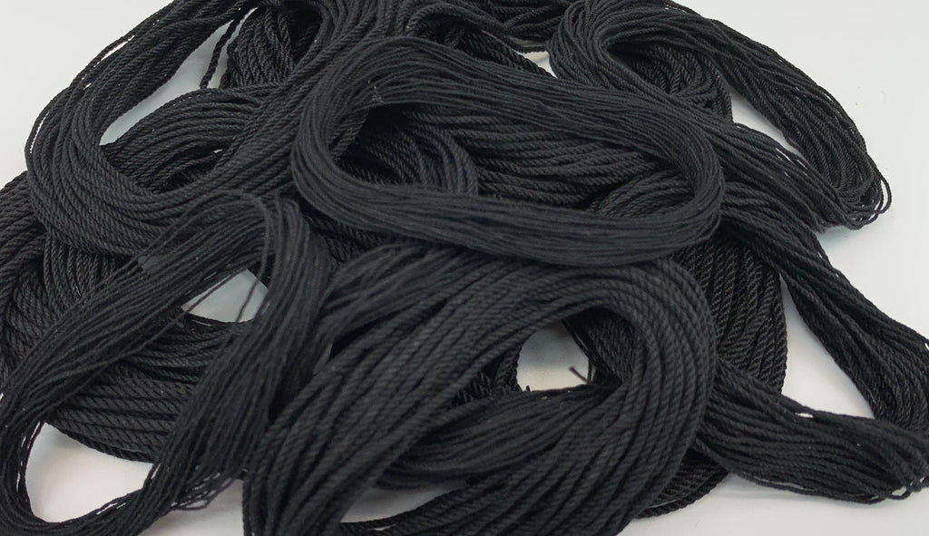Miniature rigging ropes - Black - Cotton