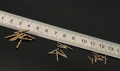 Crown Brass Eyepin Nails For Wood Ship Models (50-Pack) - Small Rigging Pins