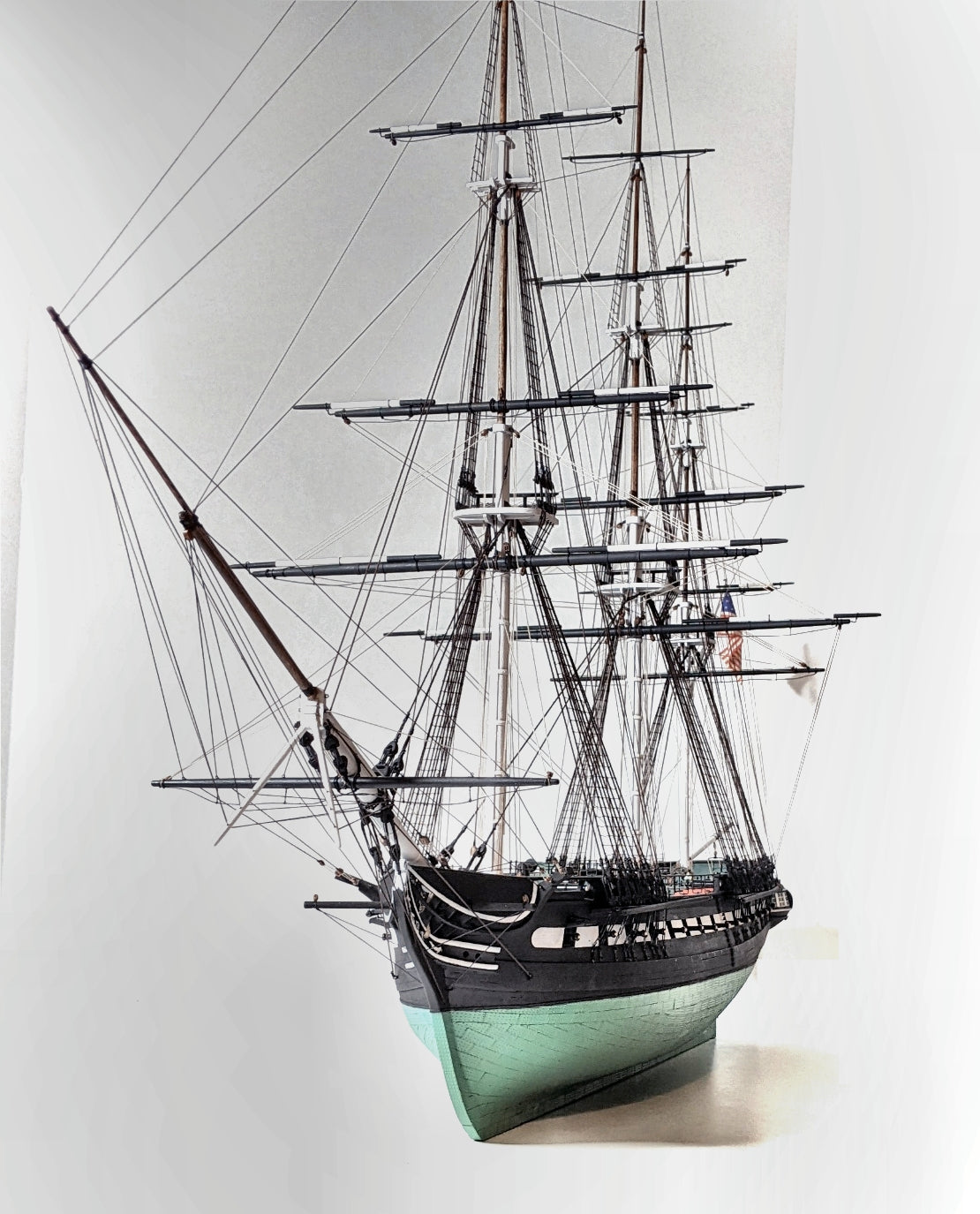 HiSModel USS Constitution 1:96 Scale Model Kit Accessories | Gun Rigging Blocks & Ropes