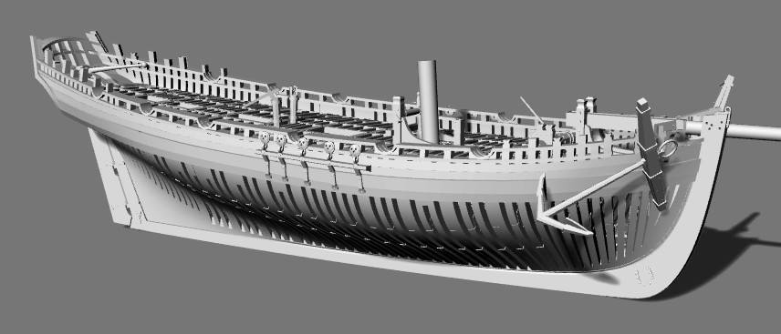 Hms Alert Model HMS Alert 1777 1:48 + Interior Cabin Set - Trident Model – Dry-Dock ...