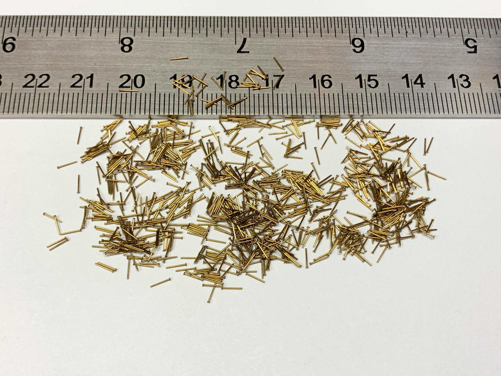 Tiny  nails (brass) - 0.3mm   200/bag