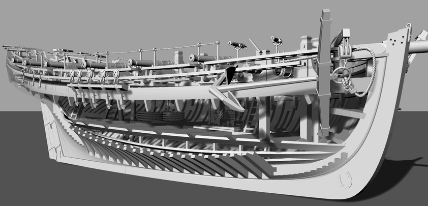 Hms Alert Model HMS Alert 1777 1:48 - Trident Model – Dry-Dock Models & Parts