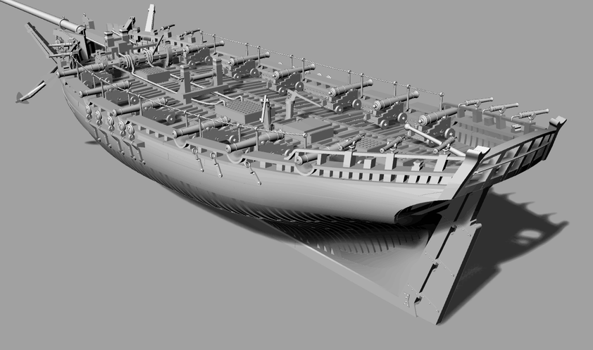 HMS Alert 1777 1:48 - Trident Model – Dry-Dock Models & Parts